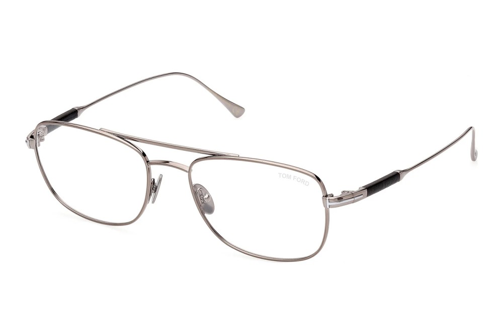 Tom Ford FT5848-Private Collection - 012 - 54 Optikai keretek Fényes szatén sötét ruténium Pilóta (Aviator)
