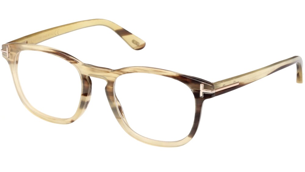 Tom Ford FT5849-Private Collection REAL HORN - 062 - 50 Optikai keretek Havanna Szögletes