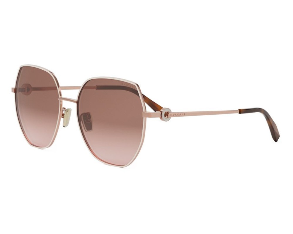 Bvlgari BV40035U - 28F - 58 Napszemüvegek Rózsaarany, Havanna Pillow (Lekerekített)