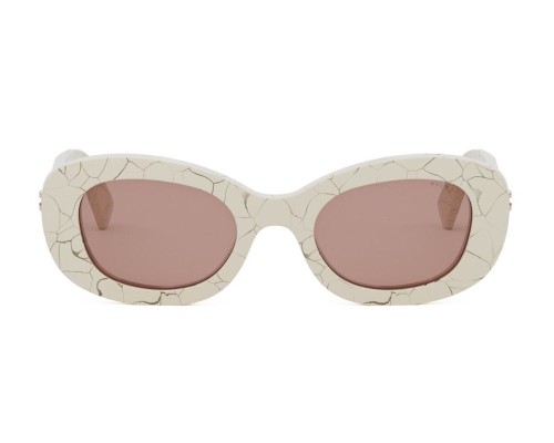 Bvlgari BV40039I B ZERO1 - 24E - 50 Napszemüvegek Fehér,Szürke,Mintás Ovális