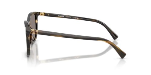 MIU MIU MU B03S - 25E80Q - 53 Napszemüvegek Csíkos loden Szögletes