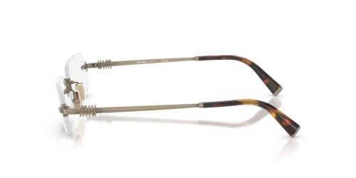 MIU MIU MU 50YV - 26C1O1 - 52 Optikai keretek Old gold Téglalap