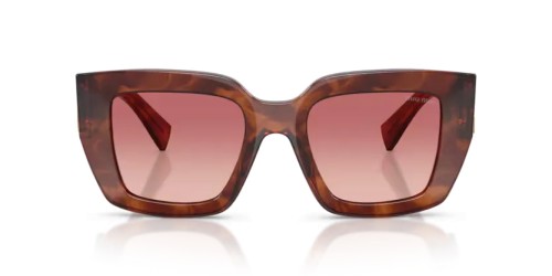 MIU MIU MU B05S - 26E50U - 51 Napszemüvegek Csíkos tobacco Szögletes