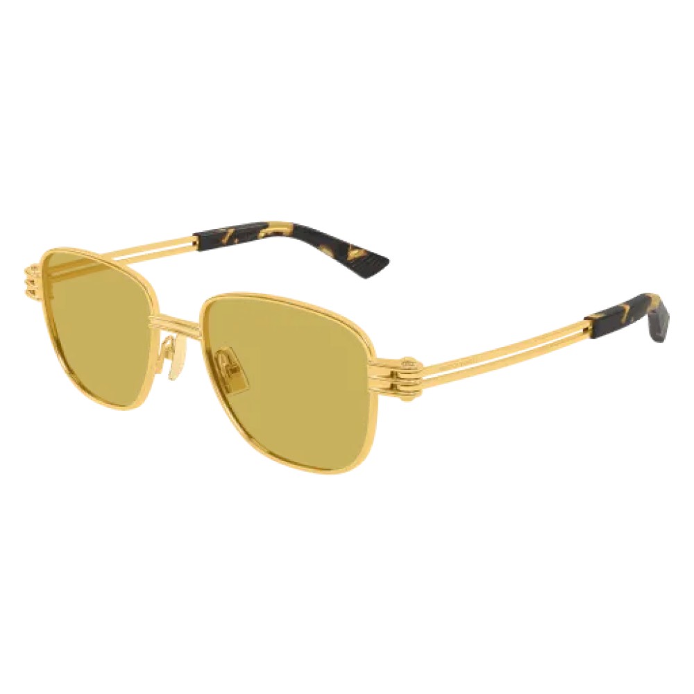 Bottega Veneta BV1380S - 002 - 51 Napszemüvegek Arany Szögletes