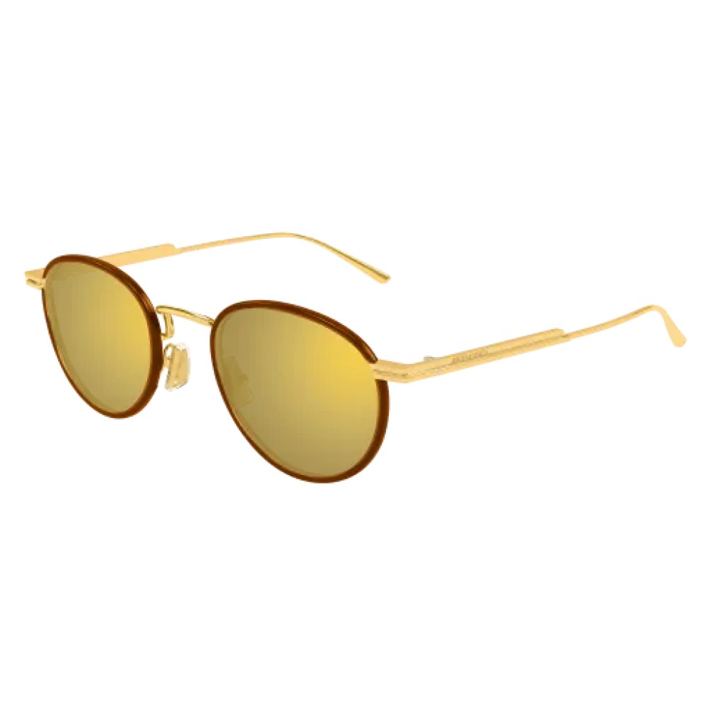 Bottega Veneta BV1389S - 004 - 48 Napszemüvegek Arany, Barna Pantó / Kerekített