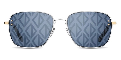 Dior CD DIAMOND S4U - F2B4 N - 55 Napszemüvegek Ezüst,Arany Szögletes
