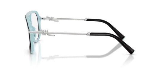 TIFFANY & CO. TF2283 - 8055 - 56 Optikai keretek Fekete a tiffany-kéken Pilóta (Aviator)