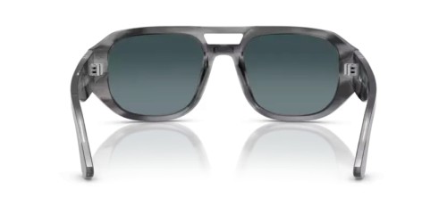 Persol PO3373S - 1192S3 - 56 - POLARIZÁLT LENCSÉKKEL Napszemüvegek Csíkos szürke Pilóta (Aviator)