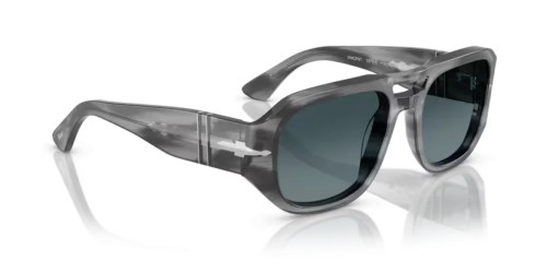 Persol PO3373S - 1192S3 - 56 - POLARIZÁLT LENCSÉKKEL Napszemüvegek Csíkos szürke Pilóta (Aviator)