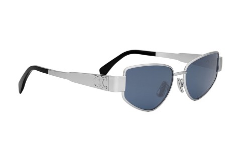Celine CL40293U Metal Triomphe - 16V - 55 Napszemüvegek Ezüst Cat Eye (Macskaszem)