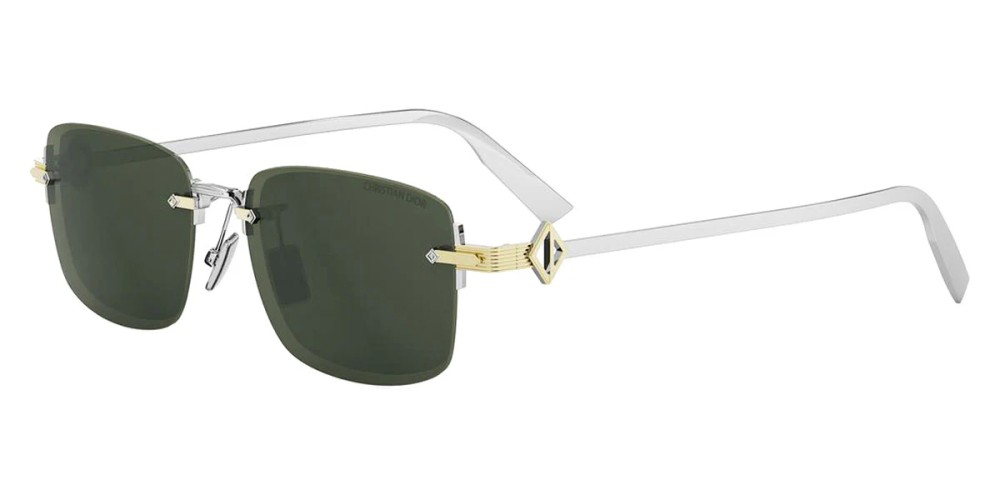 Dior CD DIAMOND S11F - F2C0 - 55 Napszemüvegek Ezüst, Arany Szögletes