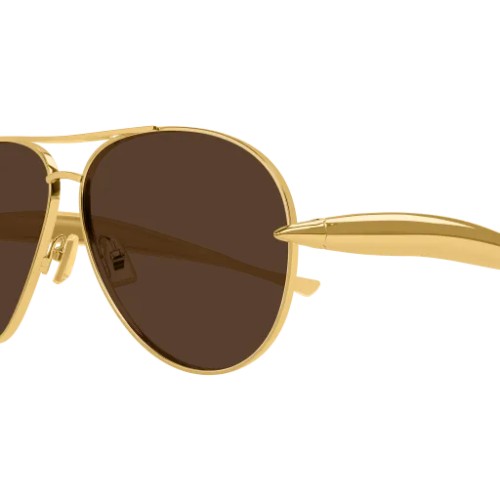 Bottega Veneta BV1305S - 007 - 64 Napszemüvegek Arany Pilóta (Aviator)
