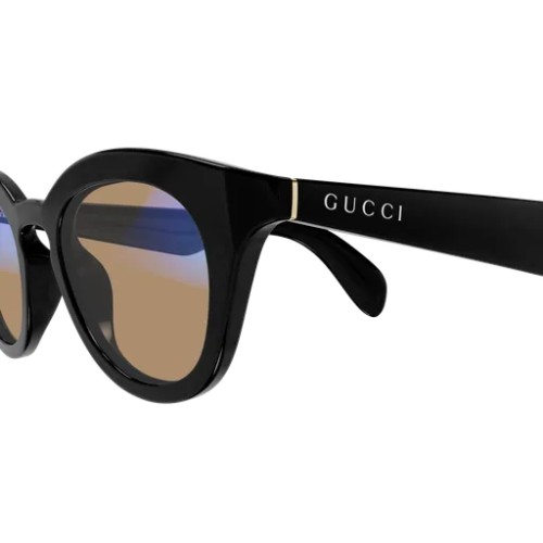 Gucci GG1934S - 006 - 47 - FOTOKRÓM LENCSÉKKEL Napszemüvegek Fekete Pantó / Kerekített