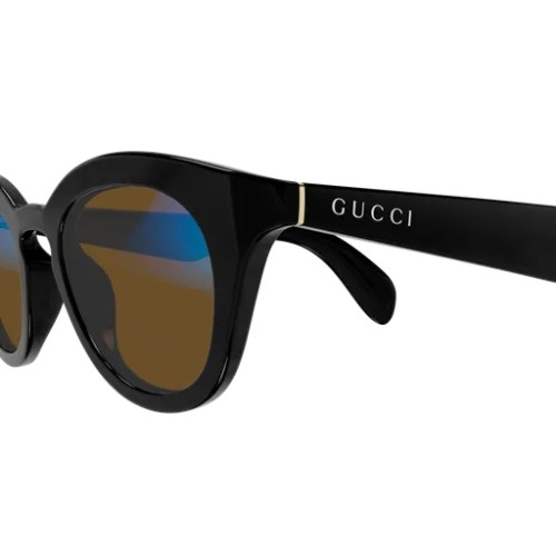 Gucci GG1934S - 006 - 47 - FOTOKRÓM LENCSÉKKEL Napszemüvegek Fekete Pantó / Kerekített