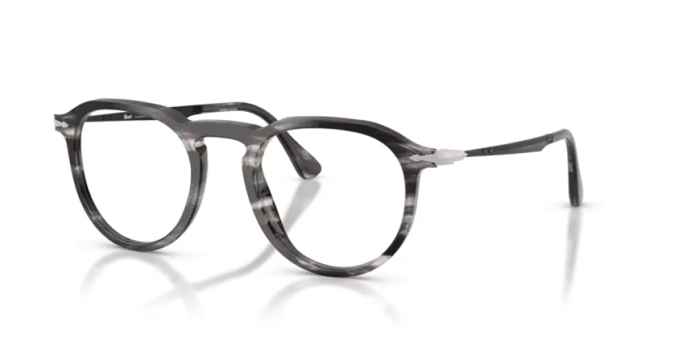 Persol PO3387V - 1238 - 51 Optikai keretek Csíkos fekete és szürke Párna