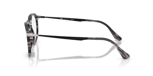 Persol PO3387V - 1238 - 51 Optikai keretek Csíkos fekete és szürke Párna