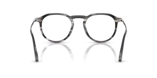Persol PO3387V - 1238 - 51 Optikai keretek Csíkos fekete és szürke Párna