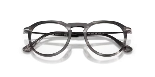 Persol PO3387V - 1238 - 51 Optikai keretek Csíkos fekete és szürke Párna