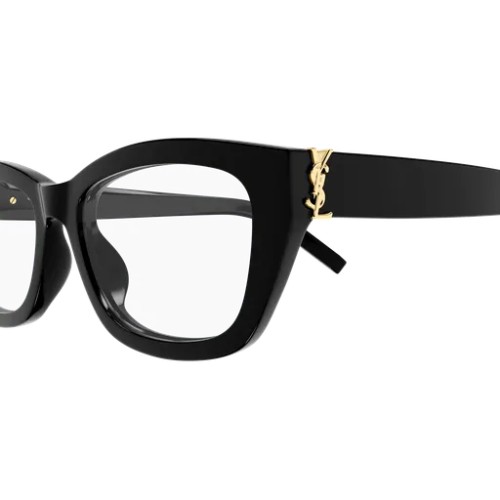 Saint Laurent SL M153 OPT - 001 - 55 Optikai keretek Fekete Szögletes/Lekerekített
