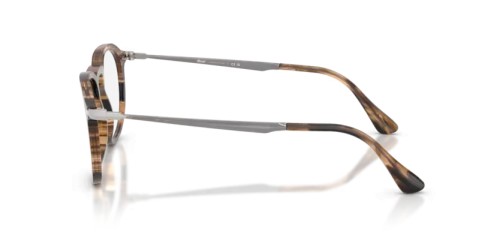 Persol PO3387V - 1236 - 51 Optikai keretek Csíkos fekete és szürkésbarna Párna