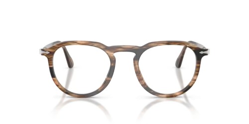 Persol PO3387V - 1236 - 51 Optikai keretek Csíkos fekete és szürkésbarna Párna