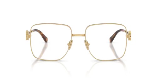 MIU MIU MU 51XV - ​5AK1O1 - ​54 Optikai keretek Arany Szögletes