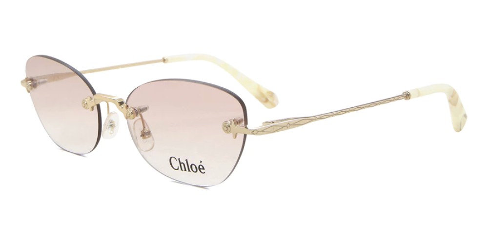 Chloé CE2154 - 717 - 57 Napszemüvegek Fehér,Ezüst Ovális