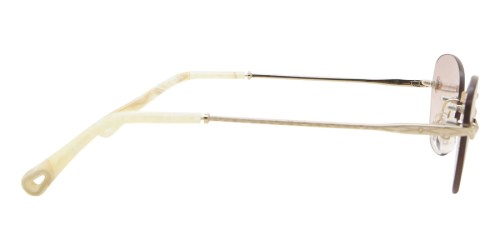 Chloé CE2154 - 717 - 57 Napszemüvegek Fehér,Ezüst Ovális