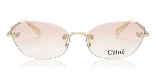 Chloé CE2154 - 717 - 57 Napszemüvegek Fehér,Ezüst Ovális