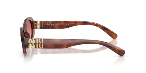 MIU MIU MU 06ZS - 26E50U - 50 Napszemüvegek Csíkos tobacco Ovális