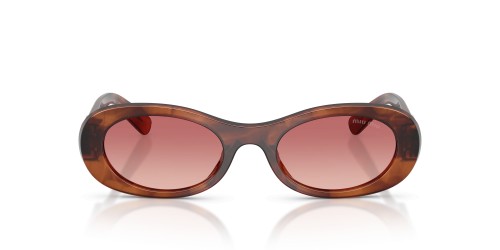 MIU MIU MU 06ZS - 26E50U - 50 Napszemüvegek Csíkos tobacco Ovális