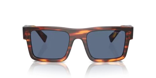 PRADA PR 19WS - 17R06A - 52 Napszemüvegek Striped radica Téglalap