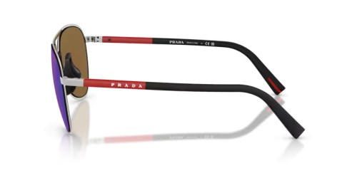 Prada Linea Rossa PS 53ZS - 1BC08R - 59 Napszemüvegek Ezüst Pilóta (Aviator)