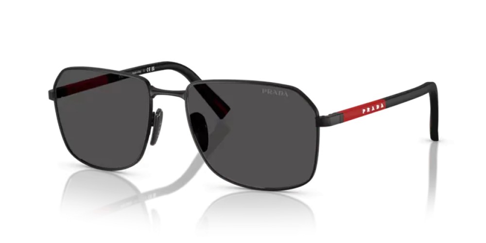 Prada Linea Rossa PS A51S - 1BO06F - 57 Napszemüvegek Mattfekete Téglalap