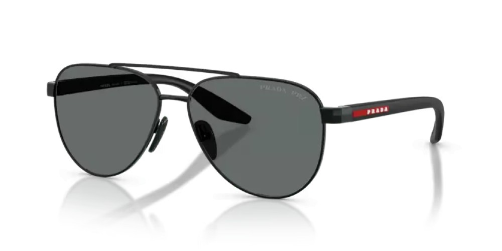 Prada Linea Rossa PS A52S - 1AB5Z1 - 58 - POLARIZÁLT LENCSÉKKEL Napszemüvegek Fekete Pilóta (Aviator)