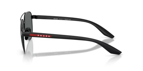 Prada Linea Rossa PS A52S - 1AB5Z1 - 58 - POLARIZÁLT LENCSÉKKEL Napszemüvegek Fekete Pilóta (Aviator)