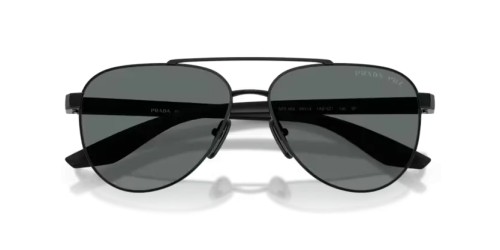 Prada Linea Rossa PS A52S - 1AB5Z1 - 58 - POLARIZÁLT LENCSÉKKEL Napszemüvegek Fekete Pilóta (Aviator)