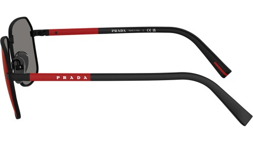 Prada Linea Rossa PS A51S - DG008F - 57 Napszemüvegek Gumi Fekete Téglalap