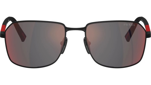 Prada Linea Rossa PS A51S - DG008F - 57 Napszemüvegek Gumi Fekete Téglalap