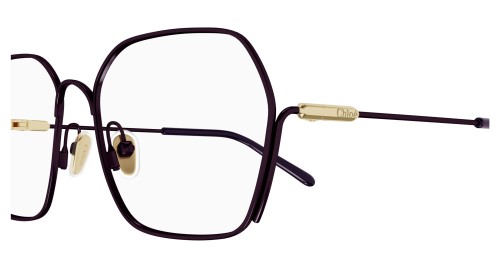 Chloé CH0208O - 003 - 55 Optikai keretek Lila Szögletes