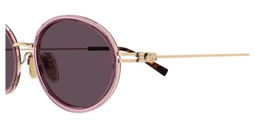 Gucci GG1980S - 003 - 52 Napszemüvegek Rózsaszín, Arany Ovális