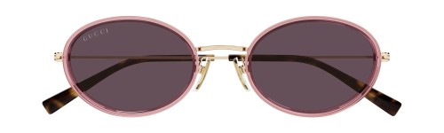 Gucci GG1980S - 003 - 52 Napszemüvegek Rózsaszín, Arany Ovális