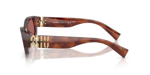 MIU MIU MU B04S - 26E80B - 53 Napszemüvegek Csíkos tobacco Szabálytalan