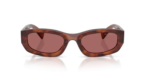 MIU MIU MU B04S - 26E80B - 53 Napszemüvegek Csíkos tobacco Szabálytalan