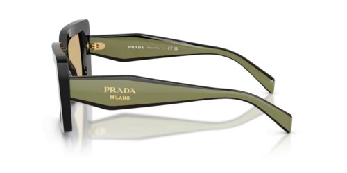 PRADA PR D01S - 03K10R - 52 Napszemüvegek Fekete Téglalap
