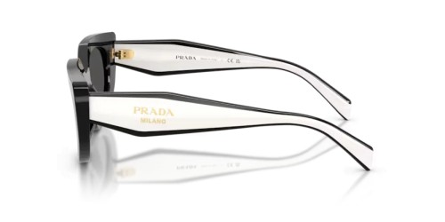 PRADA PR D02S - 20G08Z - 53 Napszemüvegek Fekete Ovális