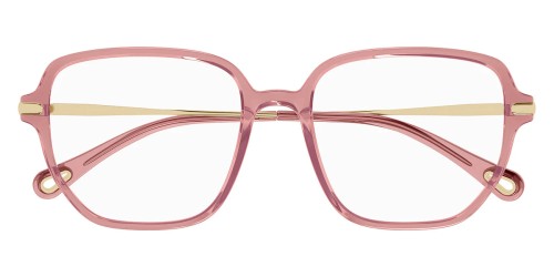 Chloé CH0218OA - 003 - 55 Optikai keretek Rózsaszín,Arany Szögletes
