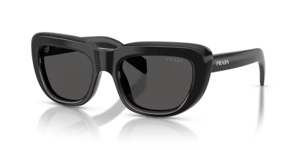 PRADA PR D07S - 16K08Z - 53 Napszemüvegek Fekete Téglalap