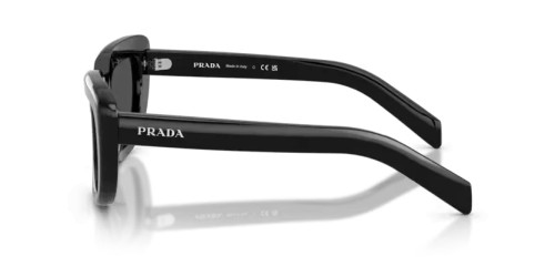 PRADA PR D07S - 16K08Z - 53 Napszemüvegek Fekete Téglalap
