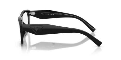 PRADA PR D07VU - 16K1O1 - 52 Optikai keretek Fekete Téglalap